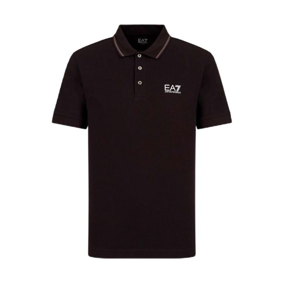 Ea7 Men Black Polo Shirts